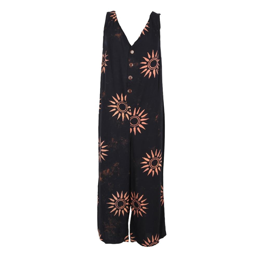 Batik Sun Pattern Jumpsuit