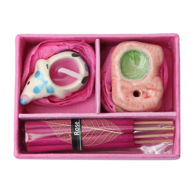 Mini Elephant Candle & Incense Gift Set