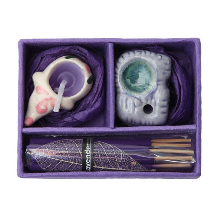 Mini Elephant Candle & Incense Gift Set