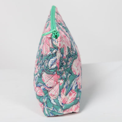 Floral Quilted Make Up Bag