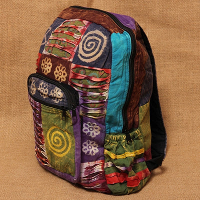 Gringo Patchwork Cotton Backpack