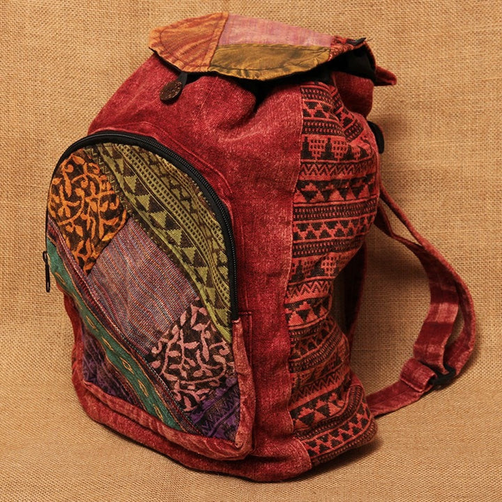 Gringo Cotton Backpack w/ Front Pocket