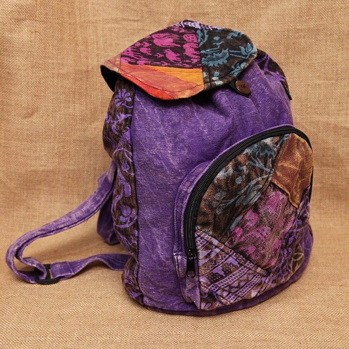 Gringo Cotton Backpack w/ Front Pocket
