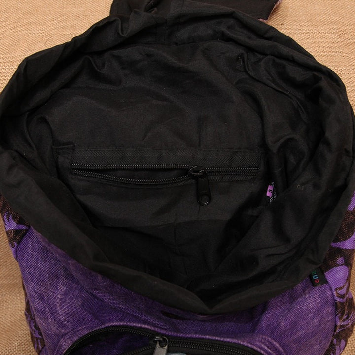 Gringo Cotton Backpack w/ Front Pocket