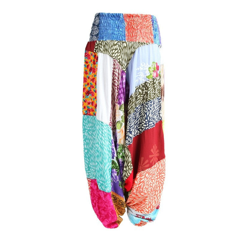 Gypsy Patchwork Relaxed Harem Pants