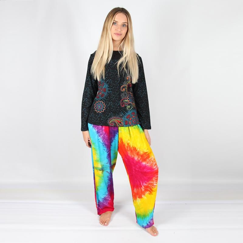 Purple tie hot sale dye pants
