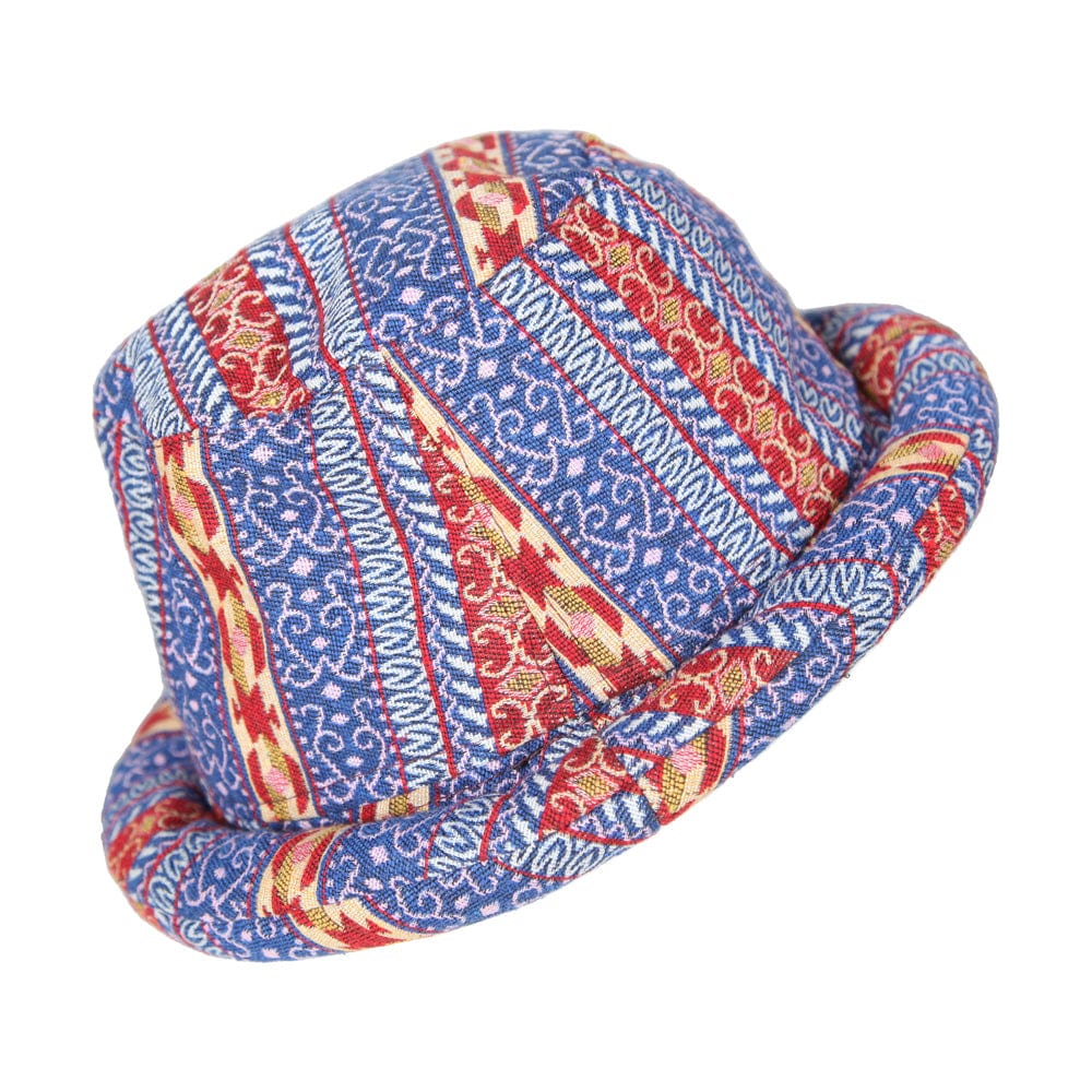 Woven Fabric Roll Brim Hat