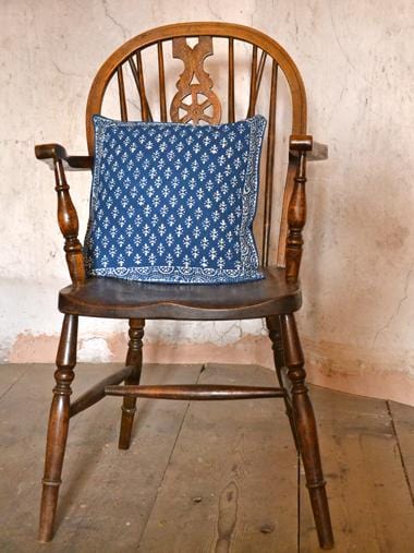 Indigo Block Print Cushion cover