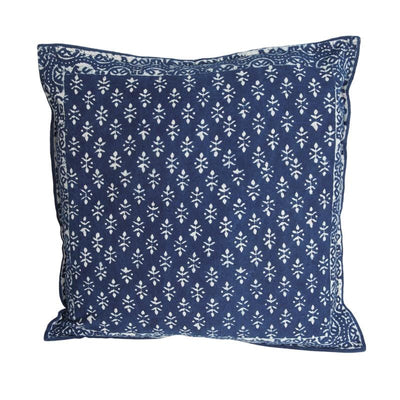 Indigo Block Print Cushion cover