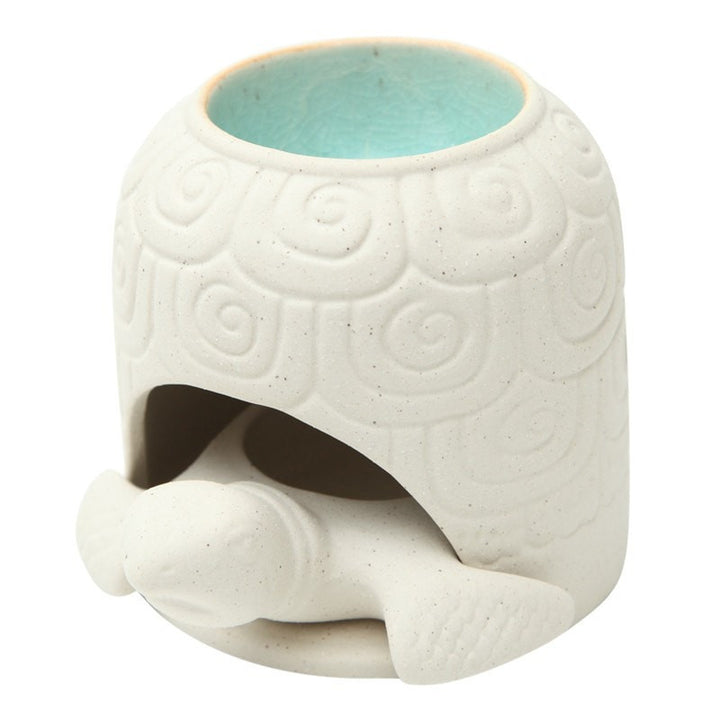 Turtle Porcelain & Blue Glaze Oil Burner