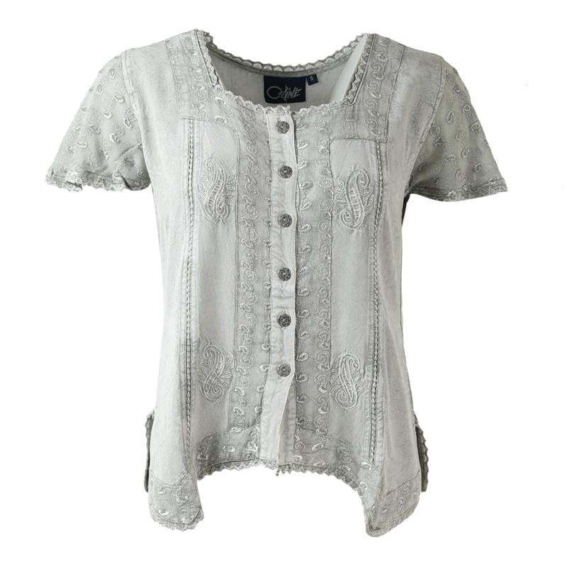 Gypsy Detail Button Up Top
