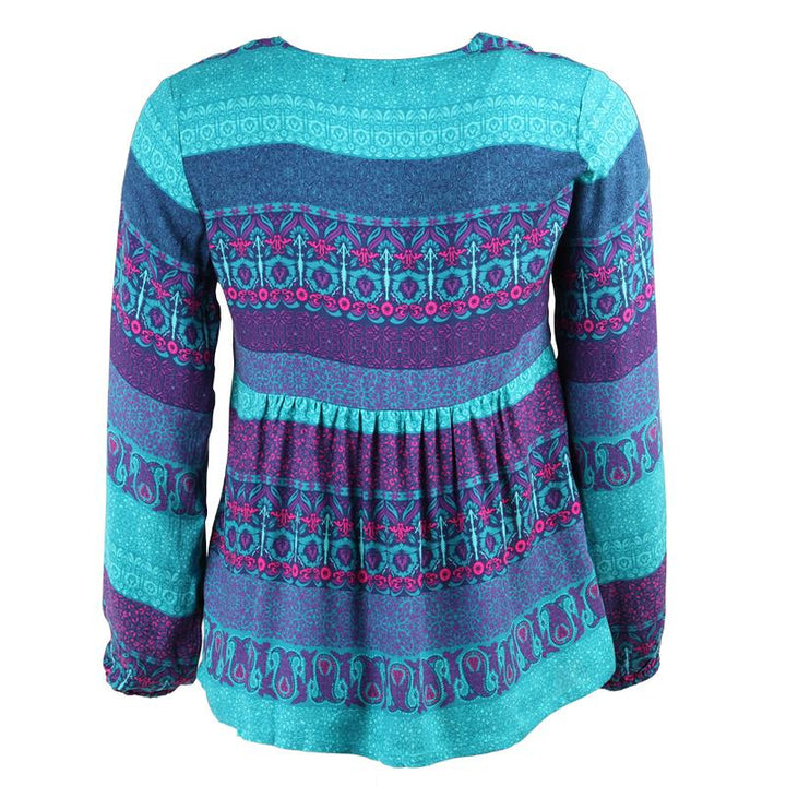 Long Sleeve Smock Blouse