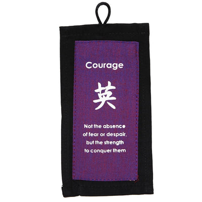 Inspirational Affirmation Hanging Scroll - Courage