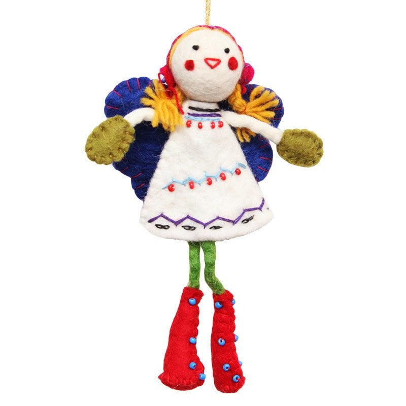 Handmade Hanging Felt Fairy