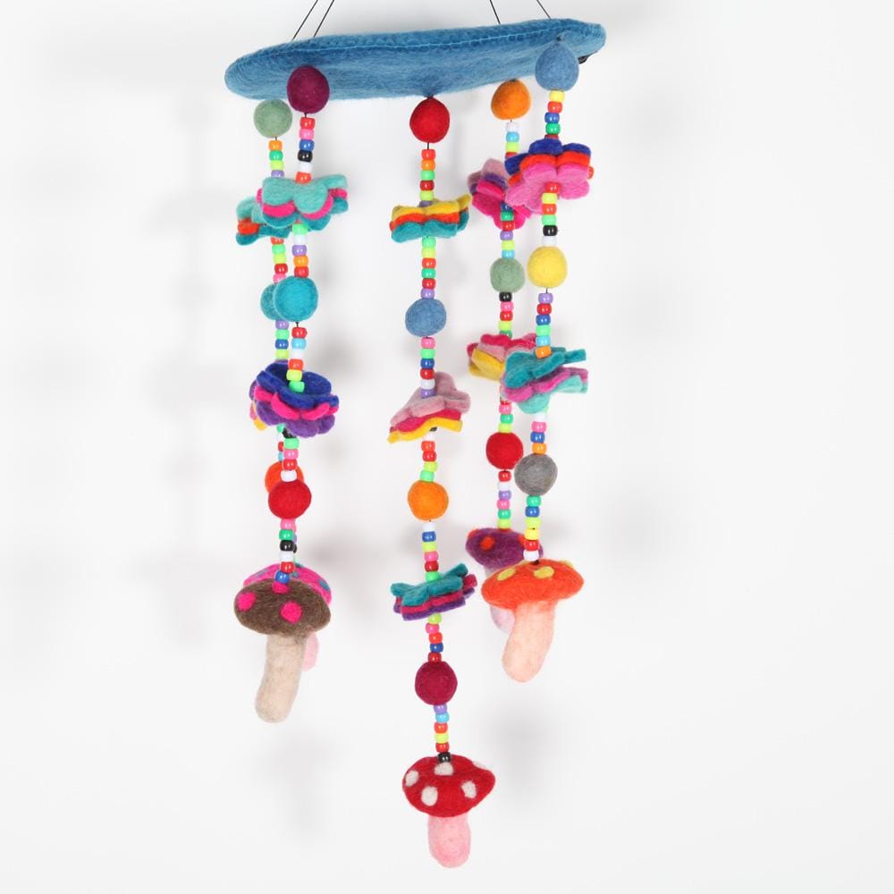 Felt Mushroom Mobile