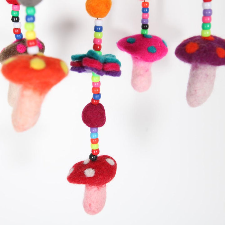 Felt Mushroom Mobile