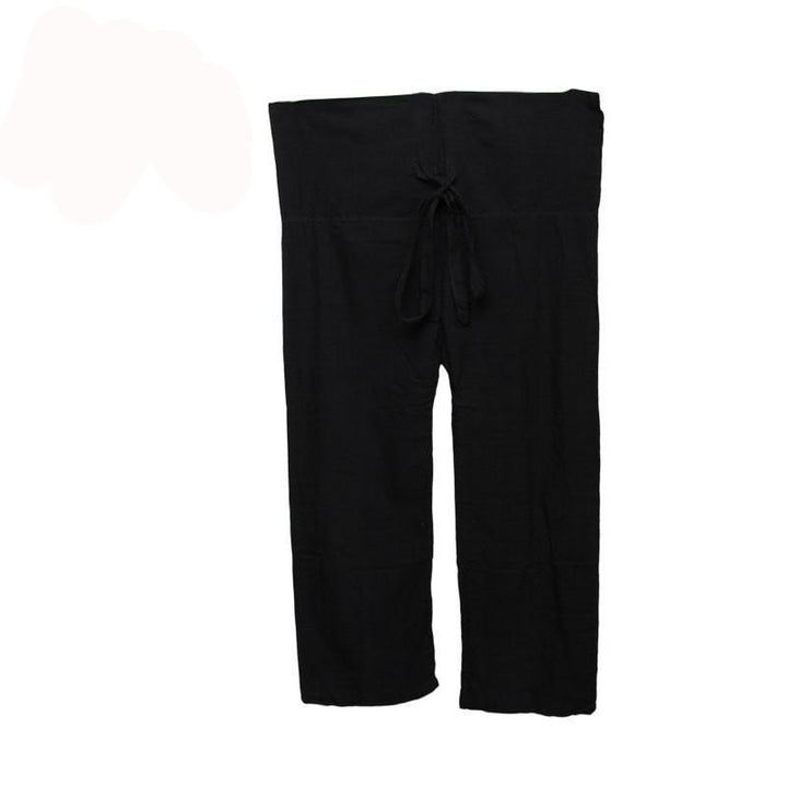 Black Thai Fisherman Pants