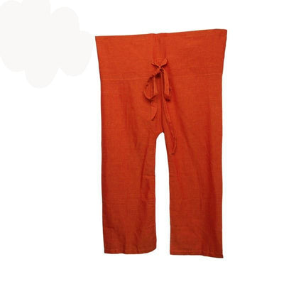 Orange Thai Fisherman Pants