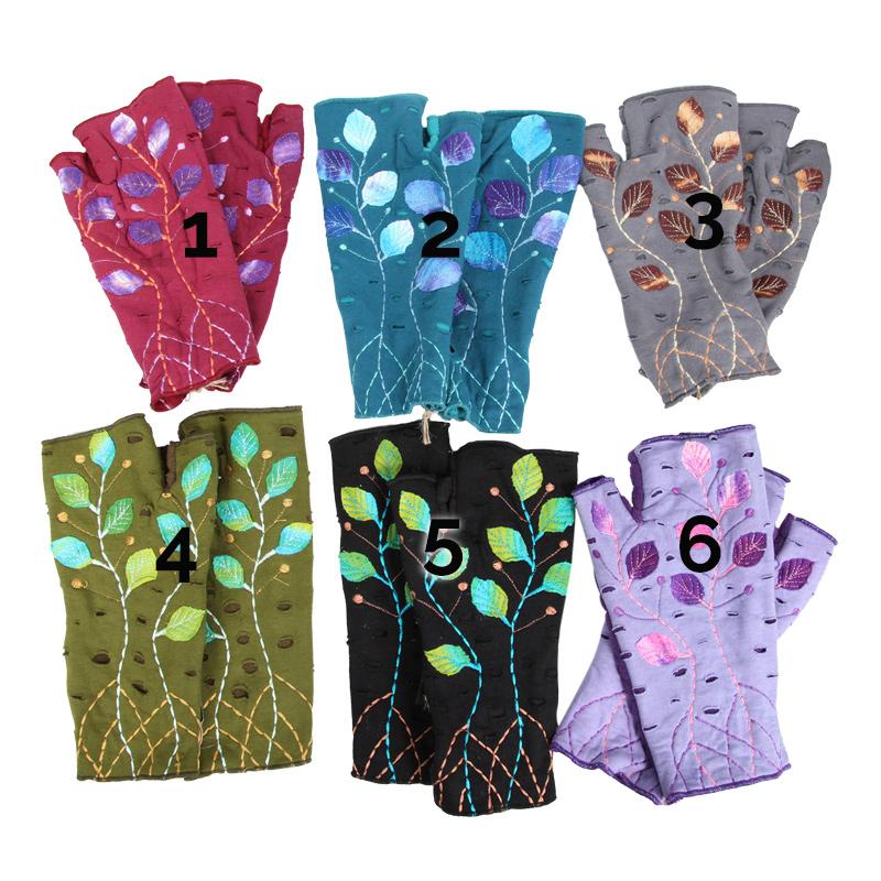 Embroidered Wrist Warmers