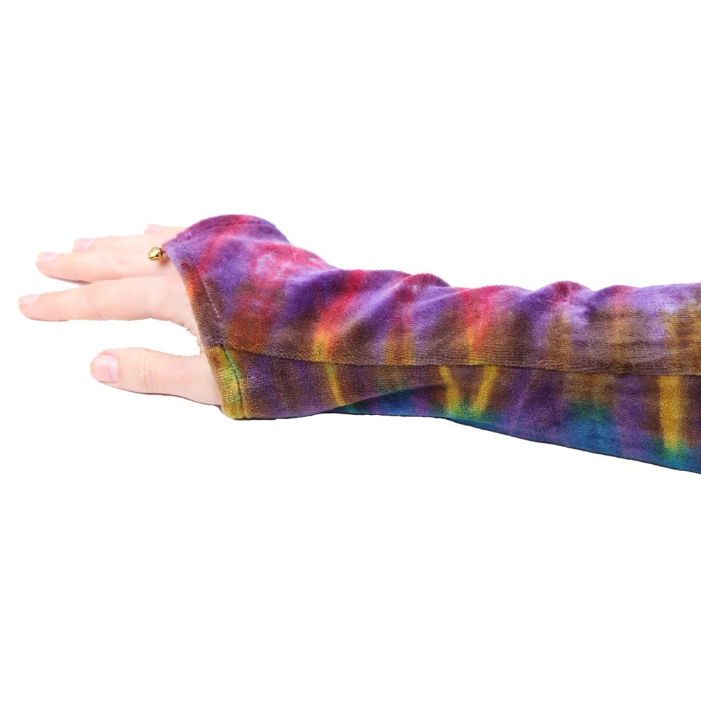 Velvet Wrist Warmers With Bell