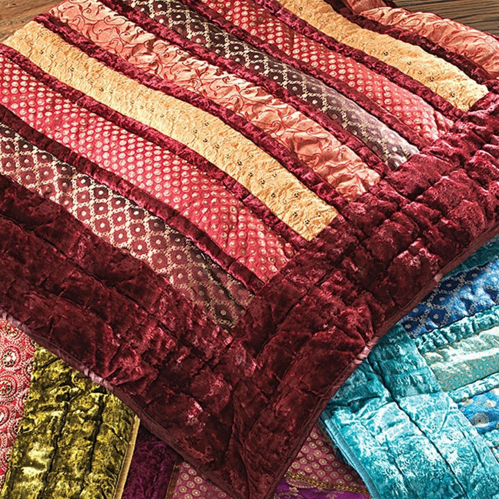 Velvet & Brocade Double Bed Quilt