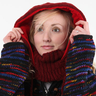 Pixie Knit Hood With Neck Warmer