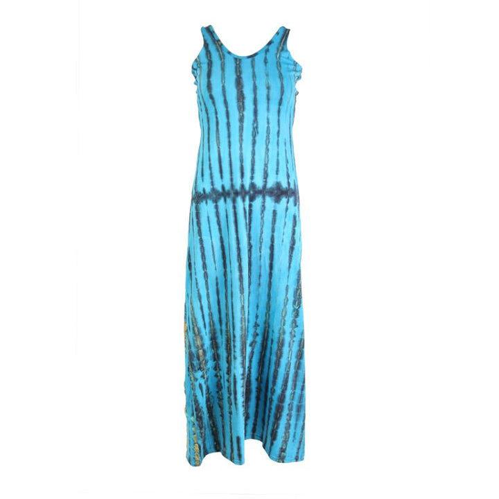 Open Back Tie Dye Maxi  Dress
