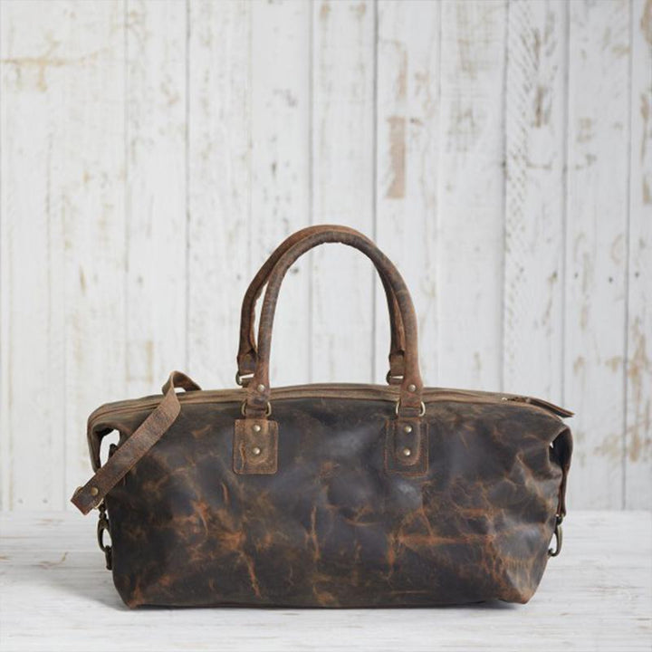 Fair Trade Buffalo Leather Overnight Bag