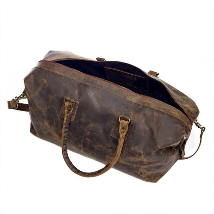 Fair Trade Buffalo Leather Overnight Bag