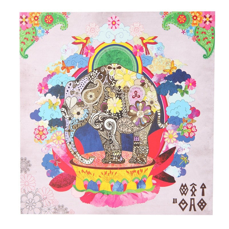 Blossoming Elephant Greeting Card