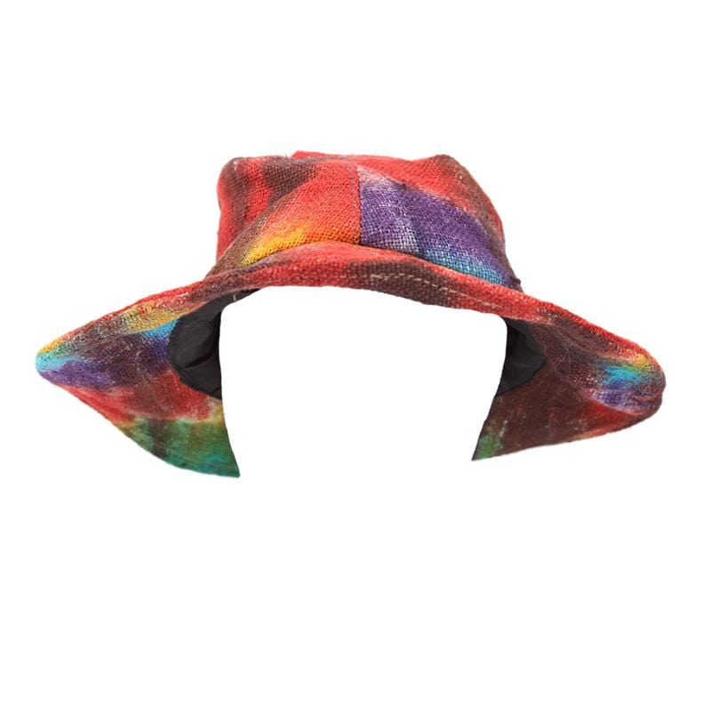 Hemp Tie Dye Sun Hat