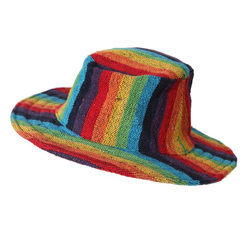 Men's Rainbow Wire Rim Hat – The Hippy Clothing Co.