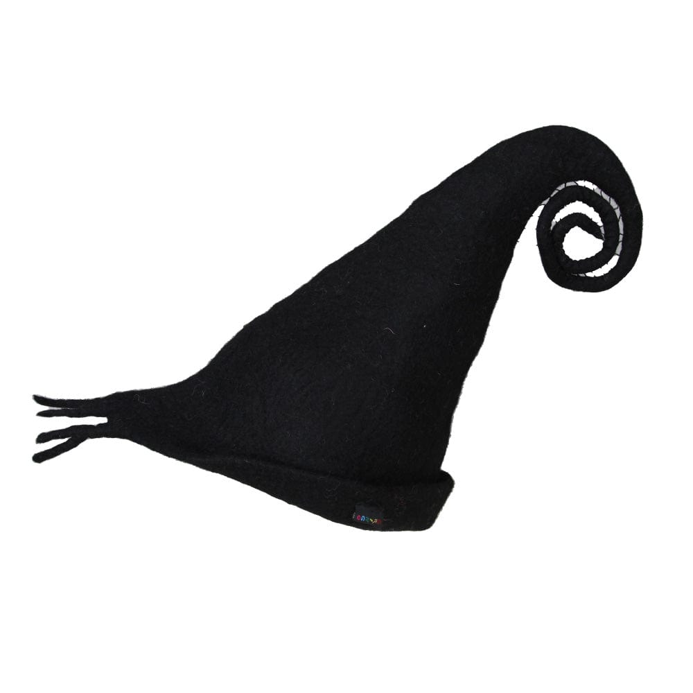 Black Felt Flower Hat