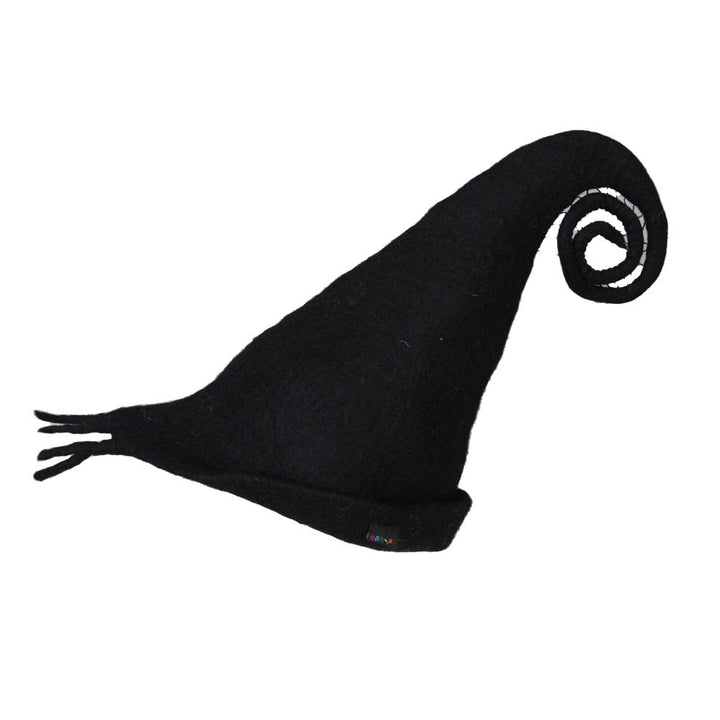 Black Felt Flower Hat