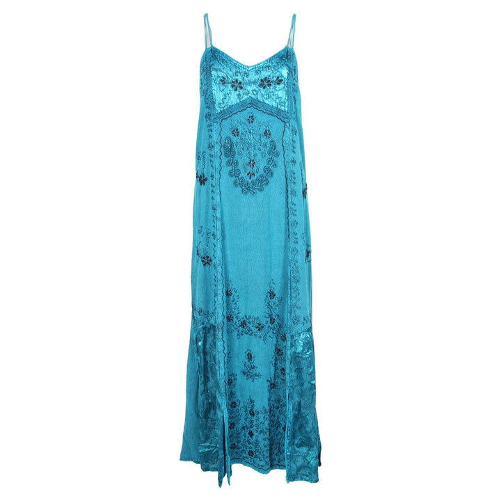 Embroidered Slip Dress