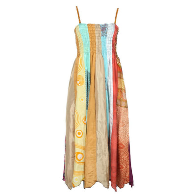 Upcycled Sari Maxi Dress