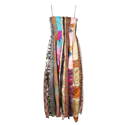 Upcycled Sari Maxi Dress