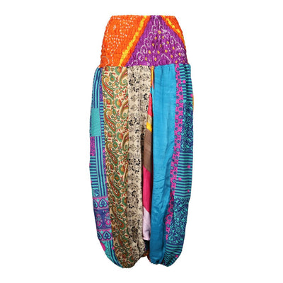 Upcycled Sari Patchwork Harem Pants