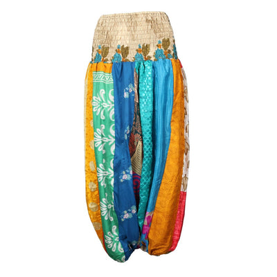 Upcycled Sari Patchwork Harem Pants