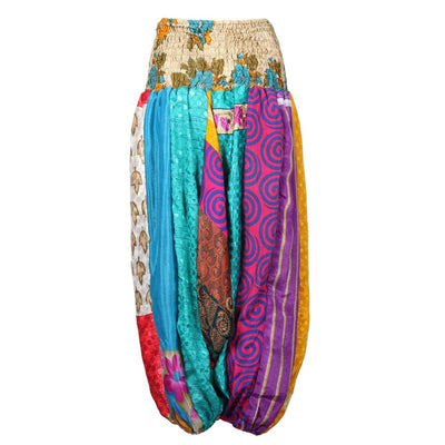 Upcycled Sari Patchwork Harem Pants