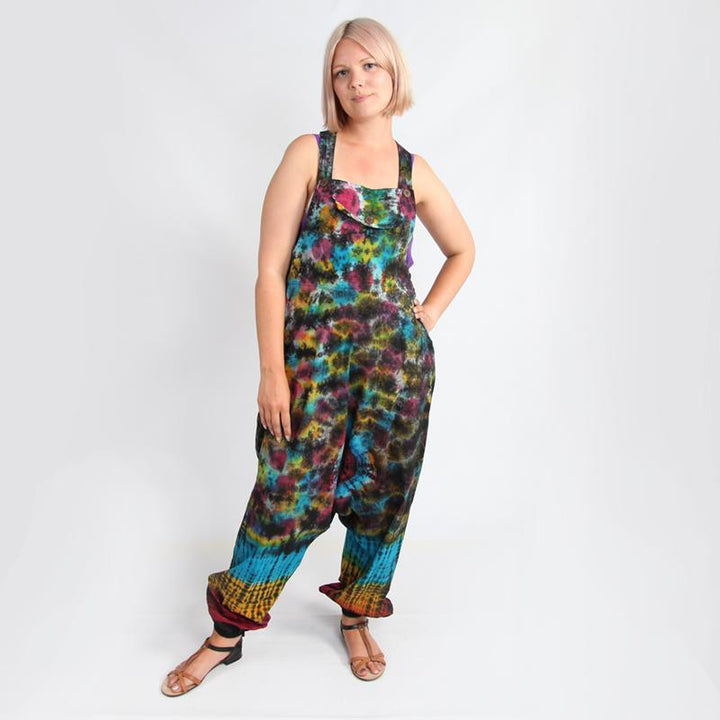Tie Dye Harem Dungarees
