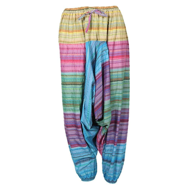 Seersucker Harem Pants