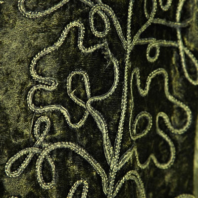 Embroidered Velvet top