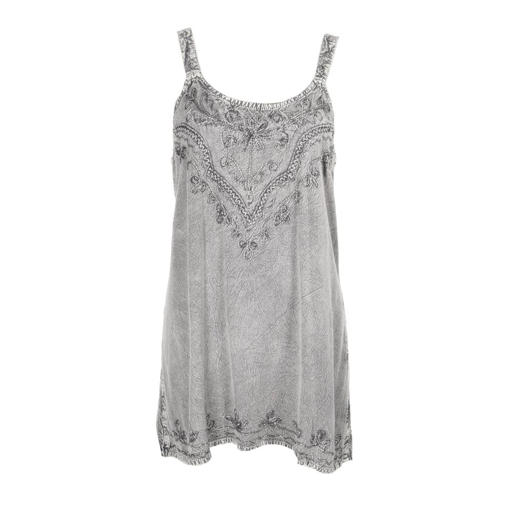 Embroidered Vest Top