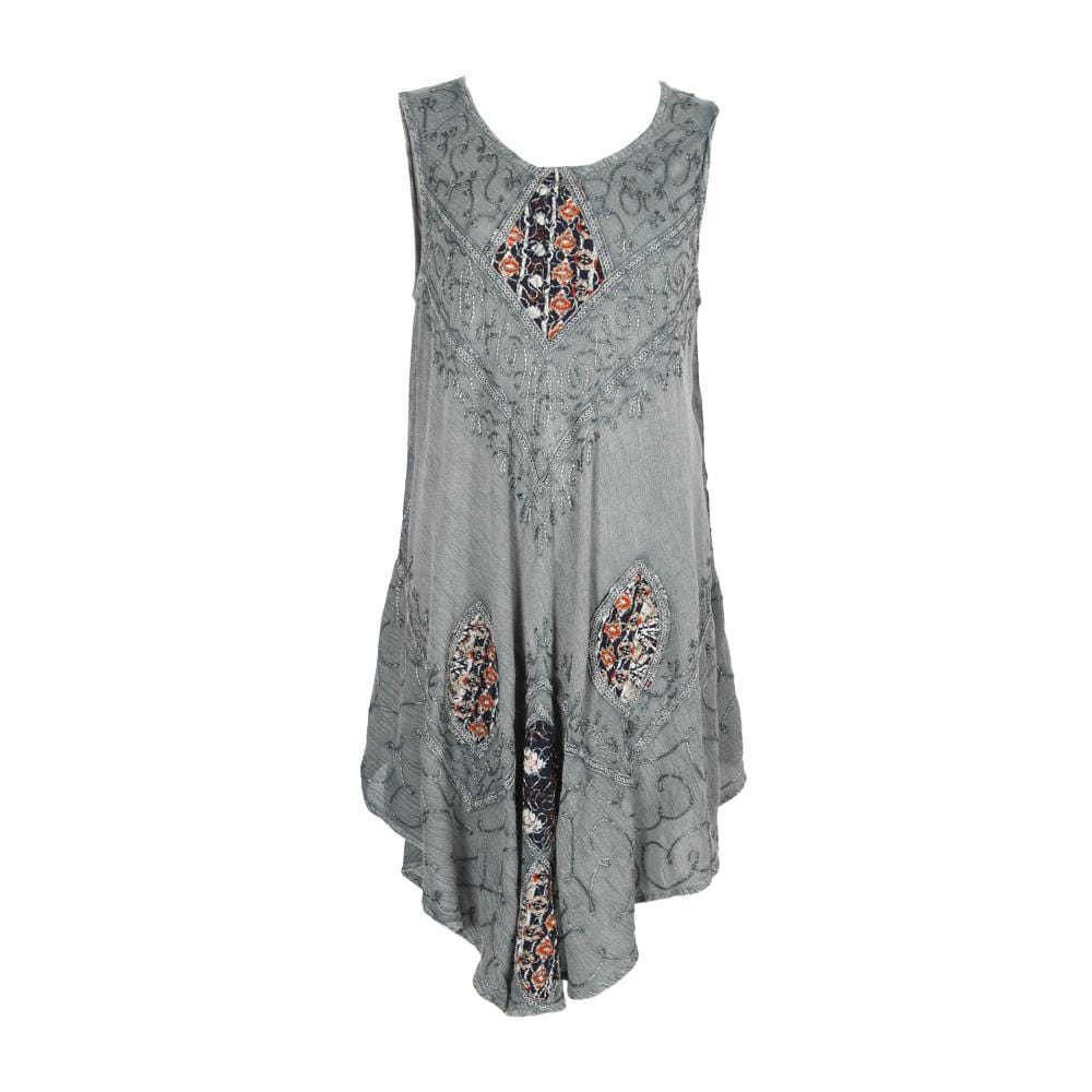 Embroidered Patch Dress