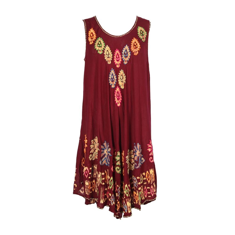 Embroidered Circle Dress