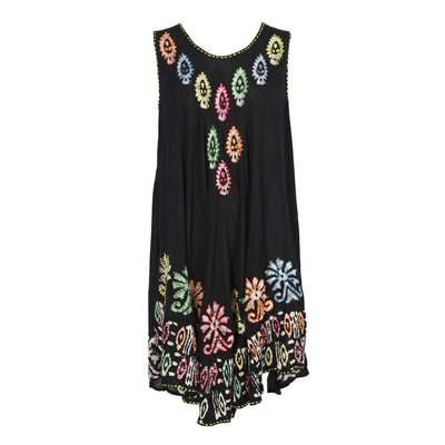 Embroidered Circle Dress