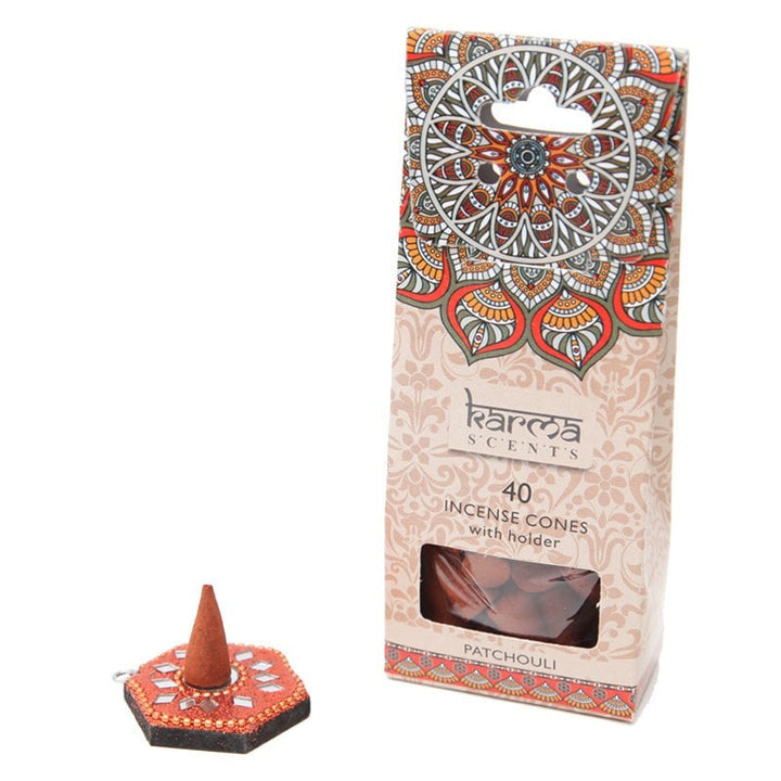 Karma Scents Incense Cones With Holder