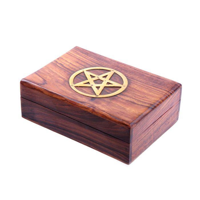 Trinket Box with Pentagram Inlay