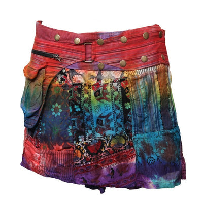 Gringo Tie Dye Mini Popper Skirt